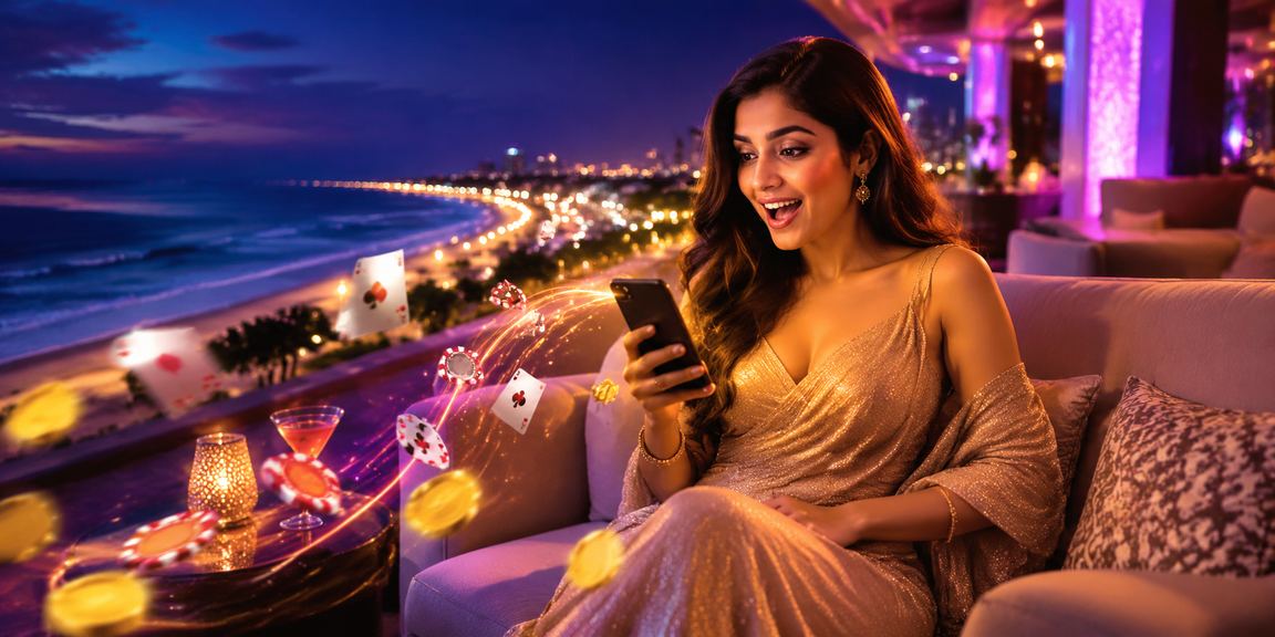 Teen Patti card table with players